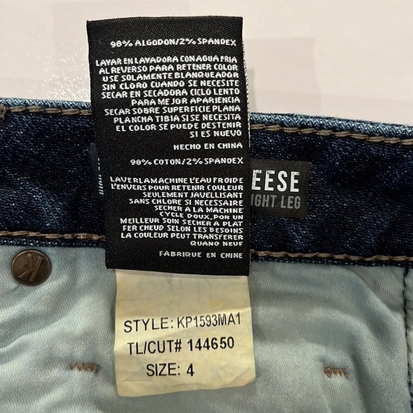 Kut From The Kloth Reese High Rise Fab AB Ankle Straight Leg Size 4 - Picture 13 of 16